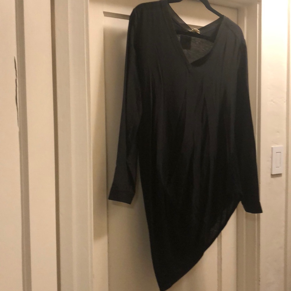 NWT a.moss Beautiful silk rayon wool long top